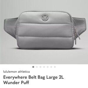 Lululemon Athletica Light Gray Belt Bag